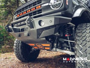 Ford Bronco Front Bumper - Steel Bender - Textured Black - Havoc Ford Bronco Front Bumper - Steel Bender - Textured Black - Havoc